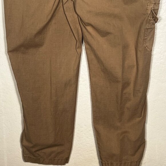 Sonoma Womens Cargo Pants Size 16 Khaki Light Brown Comfortable Elastic Waist - Picture 14 of 16